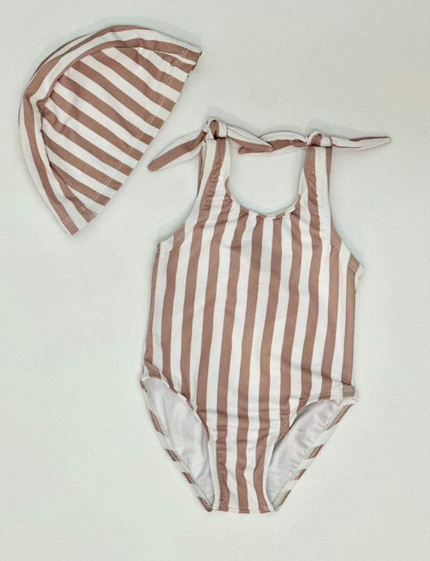 Бебешки бански за момиче Stripe