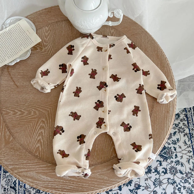 Бебешки памучен ромпер My Little Bear