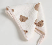 Бебешка памучна кърпичка Bear