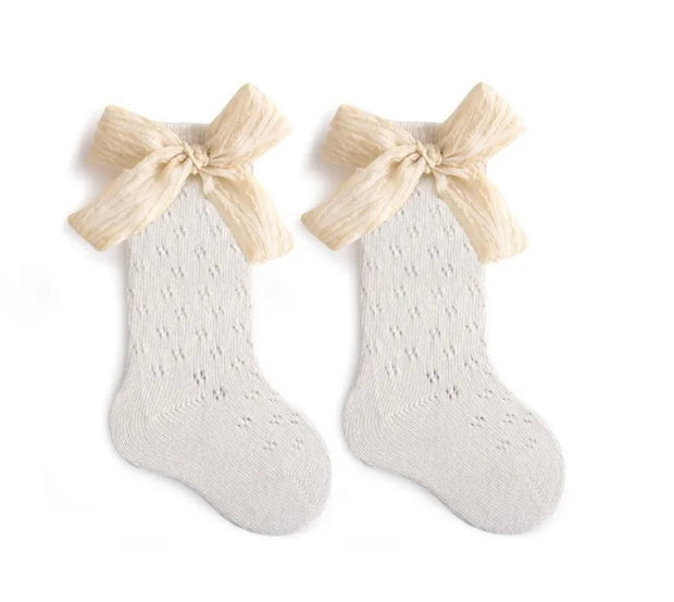 Къси памучни чорапи с панделка Ribbon