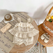 Бебешки памучен сет с дантела Lace
