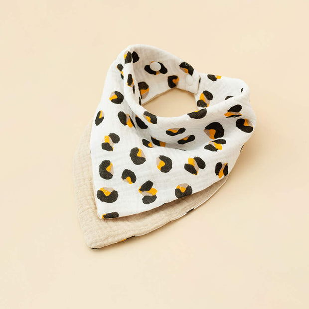 Бебешка памучна бандана Leopard