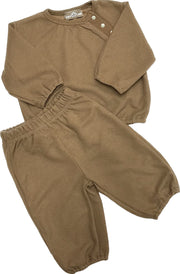 Бебешки памучен сет Light Brown